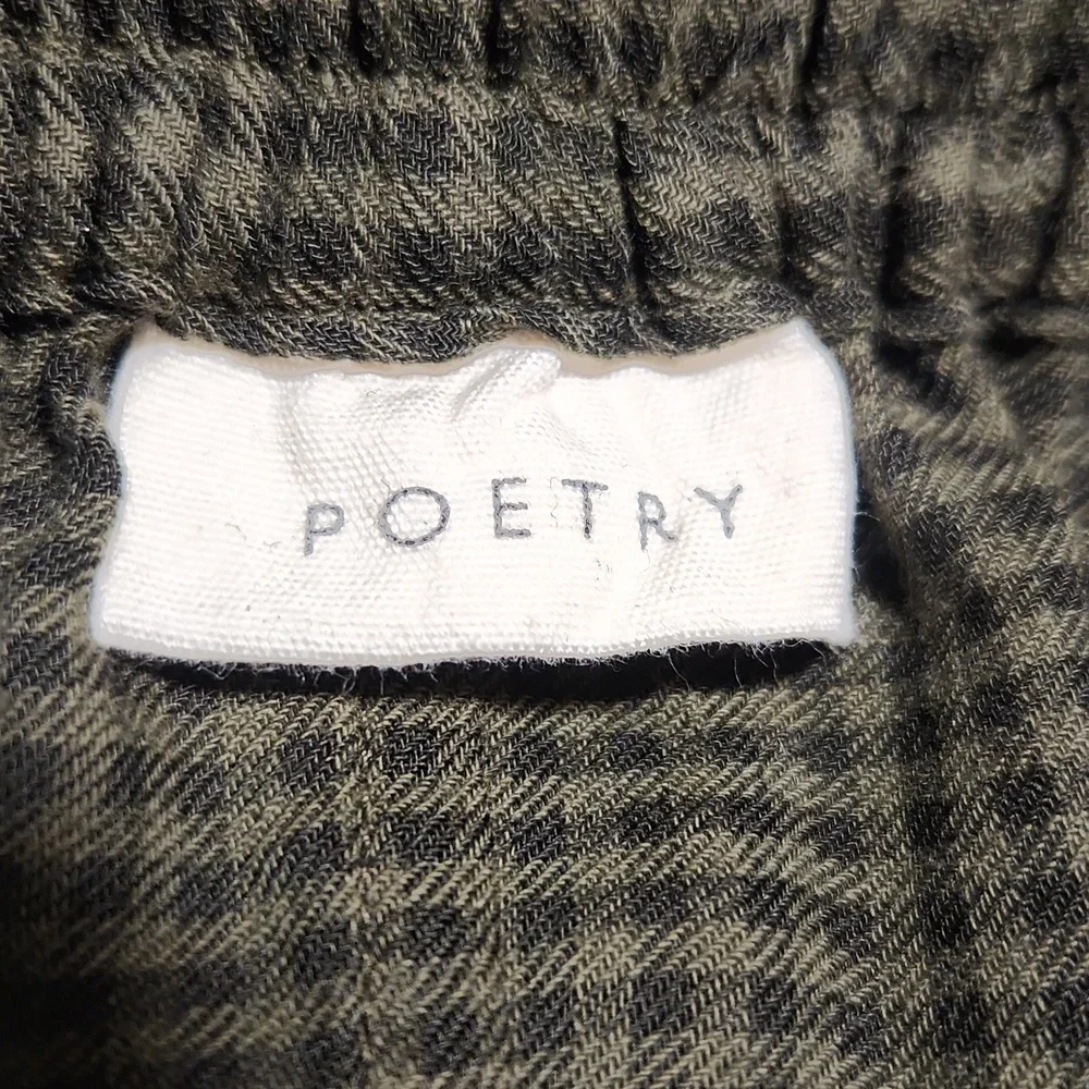 NEW Poetry Lagenlook Cotton Wool Blend Brown Checked Maxi Skirt Size 10